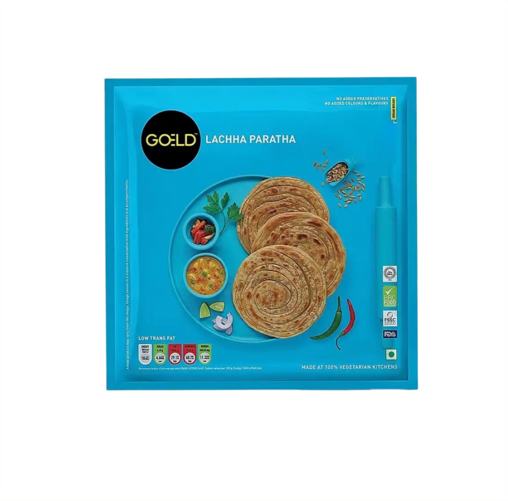 Goeld Lachha Paratha (Without Cardonmon) - 325g