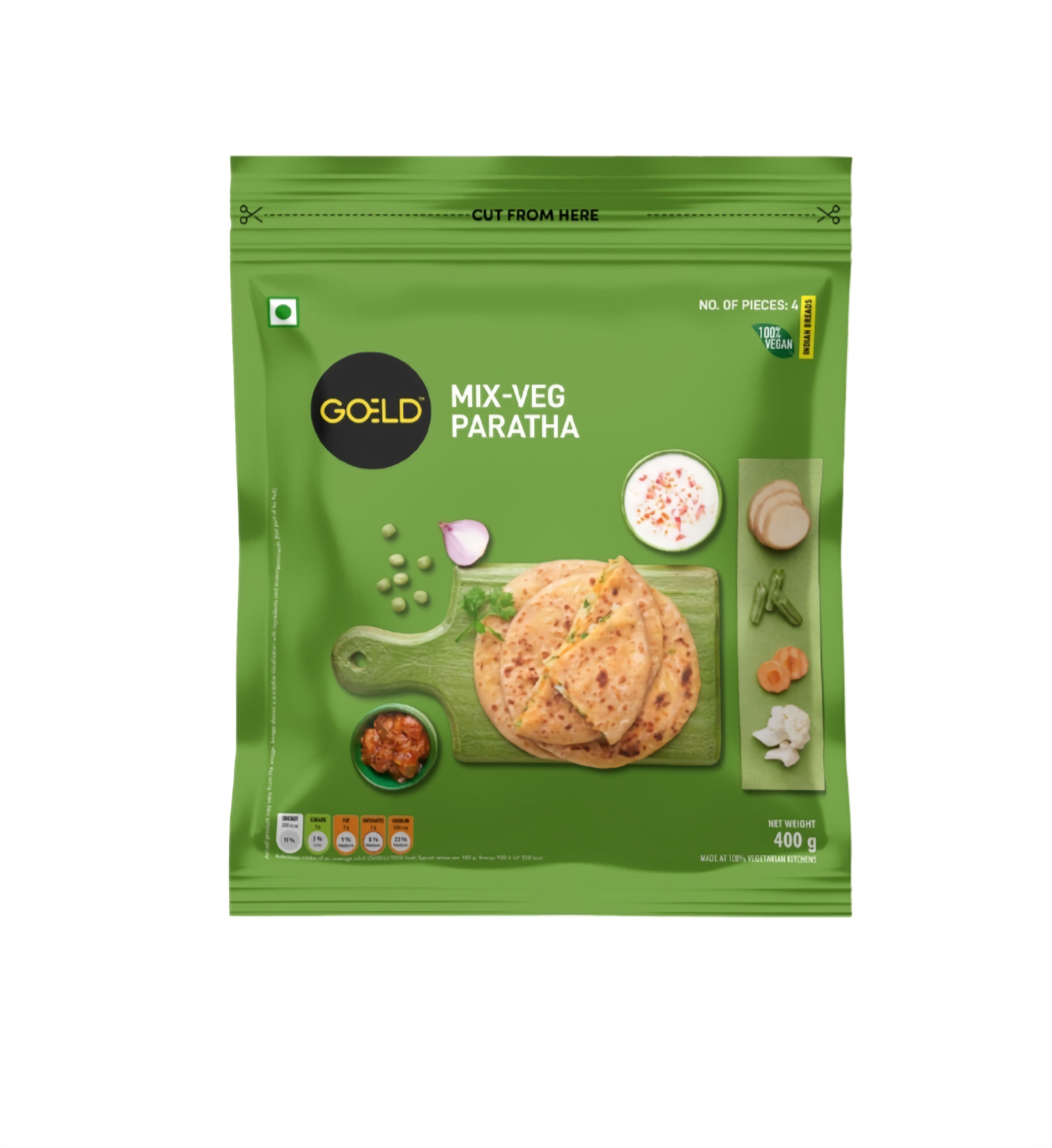 Goeld Mix Vegetable Paratha - 400g