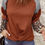 Thumbnail: Rust and Gray Leopard Sleeve Tunic