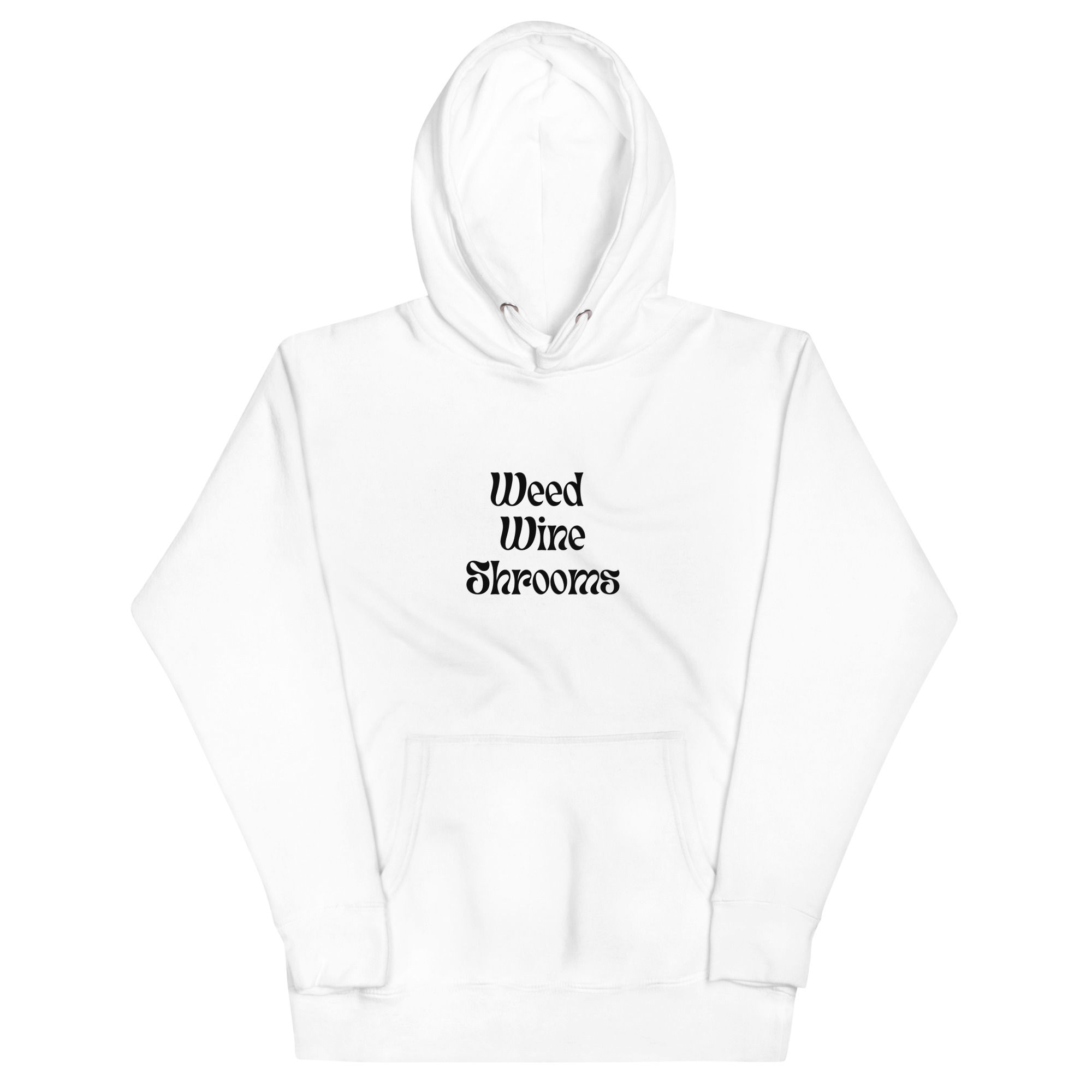 Funky Weed Wine Shrooms Logo Unisex Hoodie