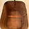 Thumbnail: #1109Brides Box wooden with date 1866 & FB on top of lid  10 3/4" x 11 3/4" long