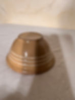 Thumbnail: #1502 Yellow Ware bowl 5” X 2 1/4”