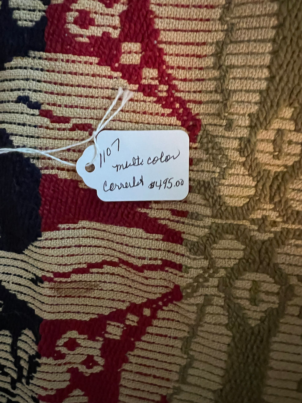 Thumbnail: #1107 Multi Colored Coverlet.