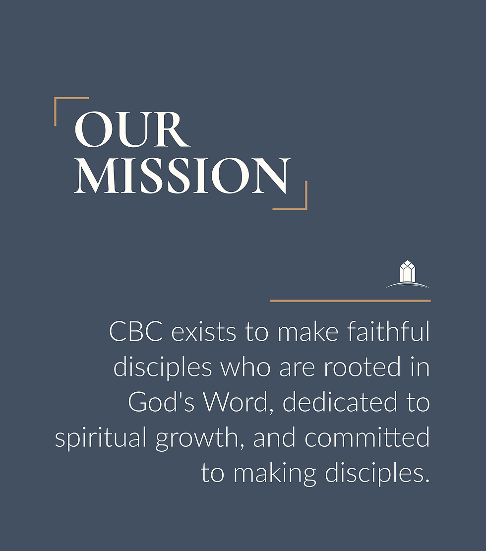 Card listing our Mission Statement