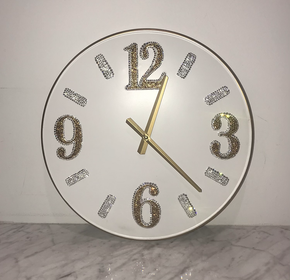 Thumbnail: "Clock" Wall Art Swarovski Crystals