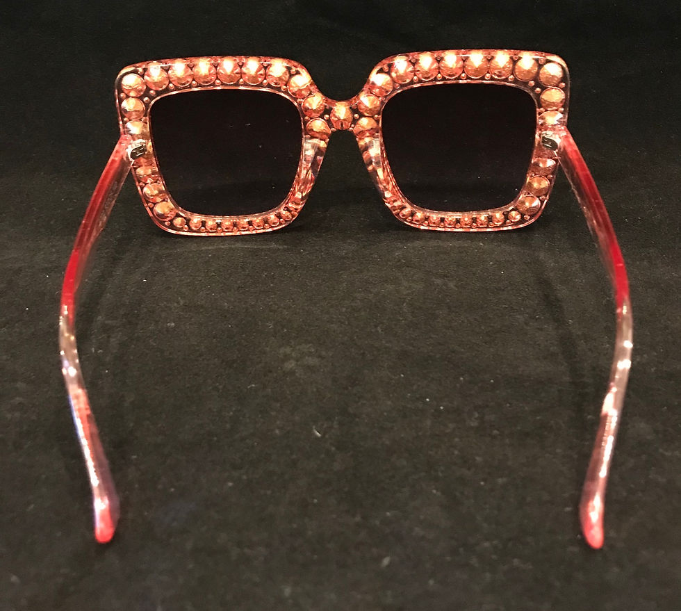 Thumbnail: Sunglasses, Pink Frame, Lt. Pink Crystals