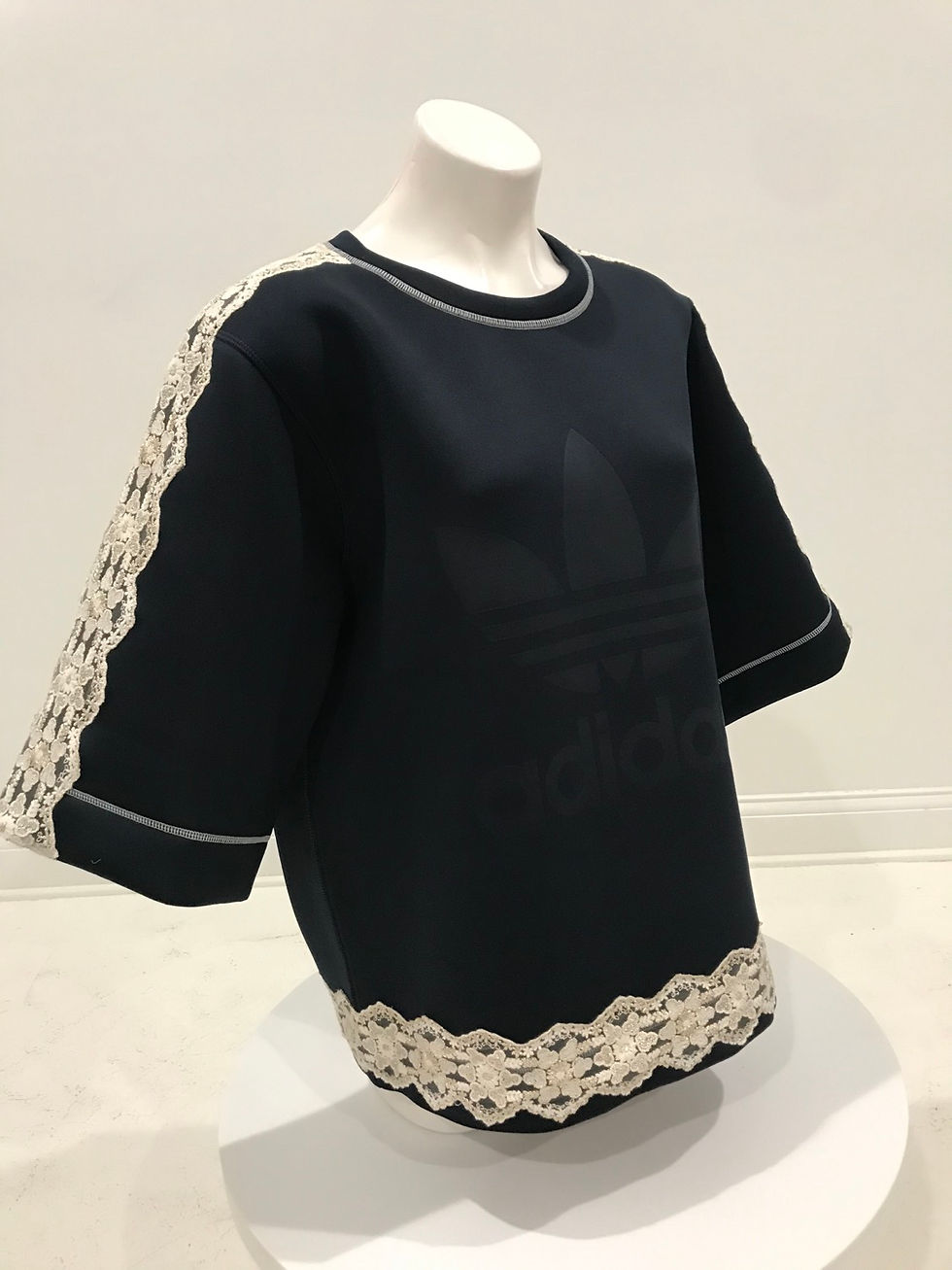 Thumbnail: ADIDAS, S/S Navy & Creme Lace, Neoprene Shirt