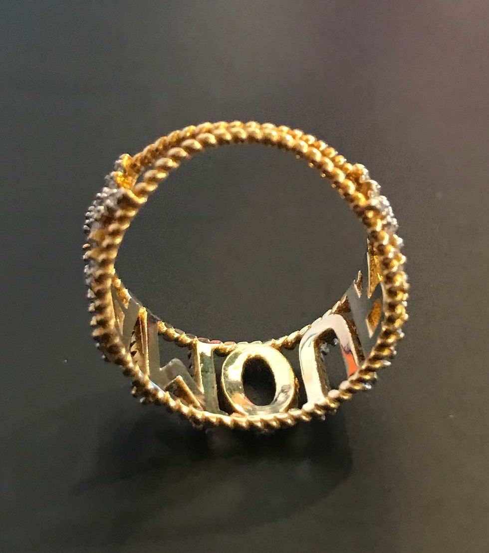 Thumbnail: Ring , Cubic Zirconia - Clear Stones, Amour