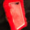 Thumbnail: CELL PHONE CASE, Beige Heart, Red Rabbit Fur, iphone 8 Plus