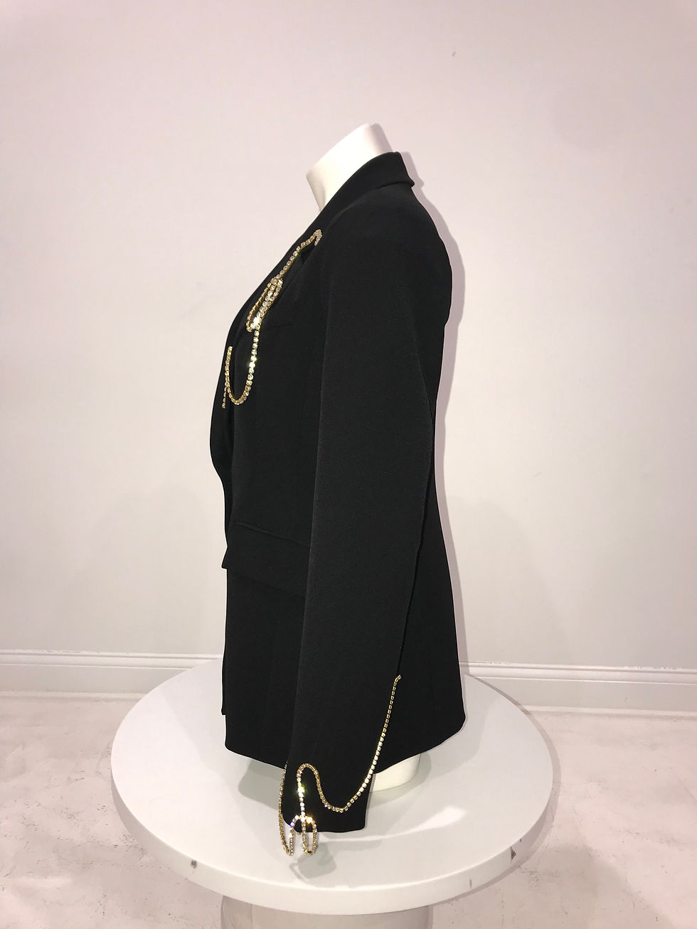 Thumbnail: OPEN EDIT Black Blazer Crystal Trim, Ladies
