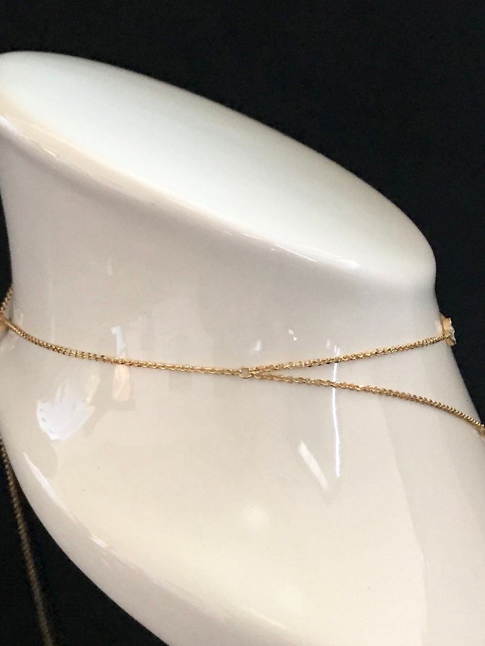 Thumbnail: Necklace, Lariat, Cubic Zirconia, When Pigs Fly