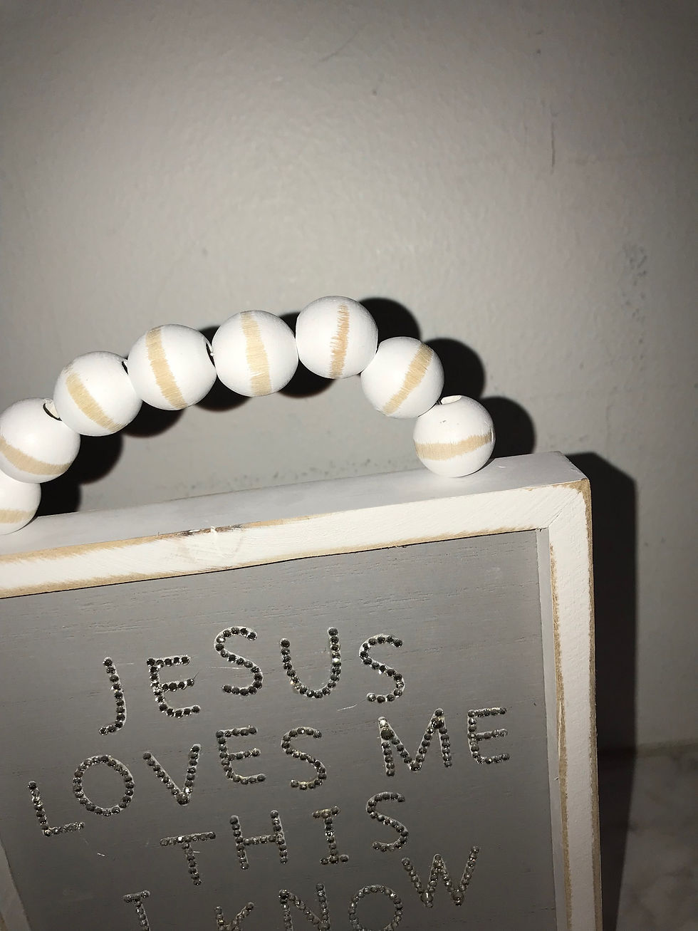 Thumbnail: "Jesus Loves Me This I Know" Wall Art Crystals