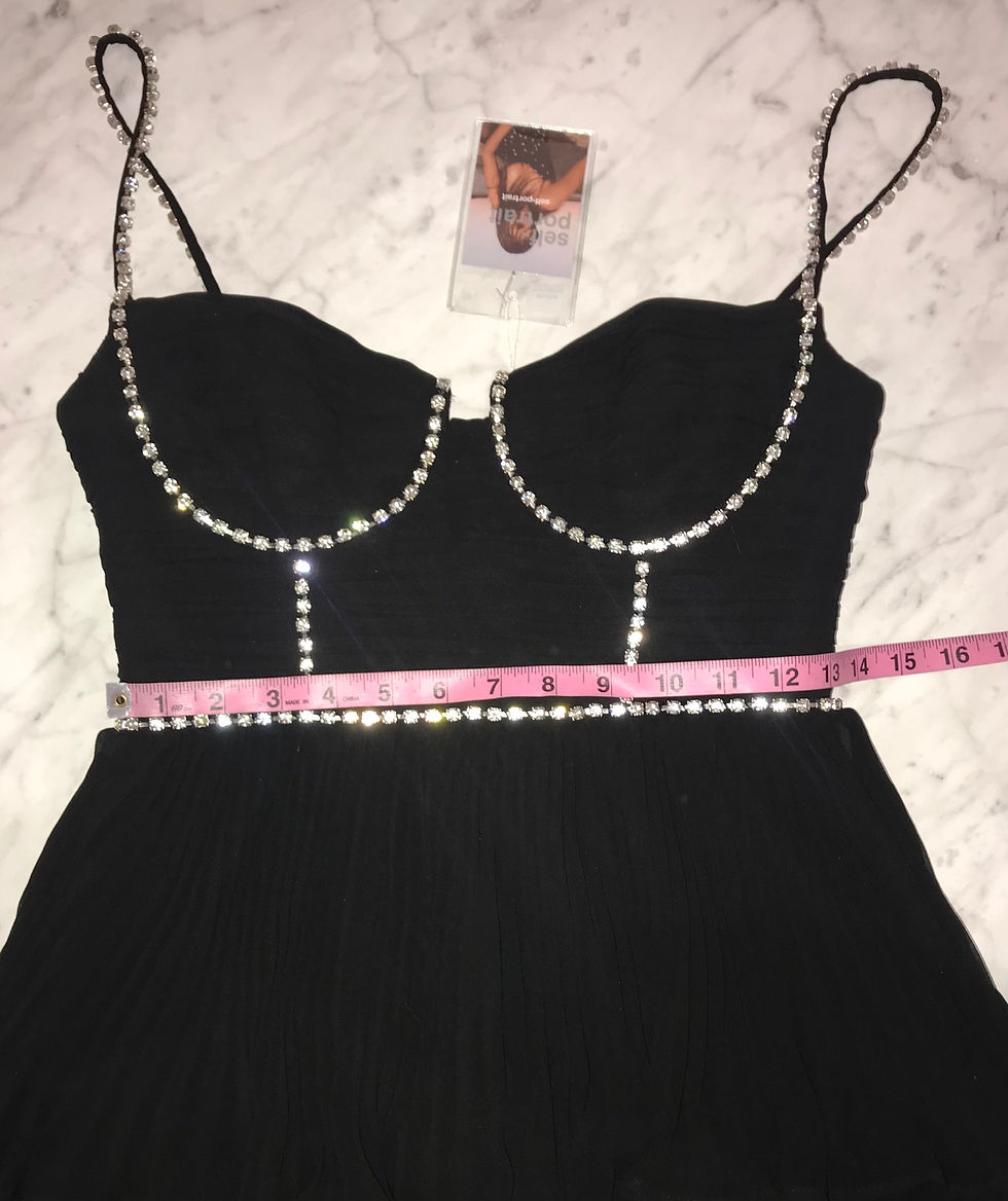 Thumbnail: Self Portrait Black Chiffon CrepeTiered Midi Dress Size 4