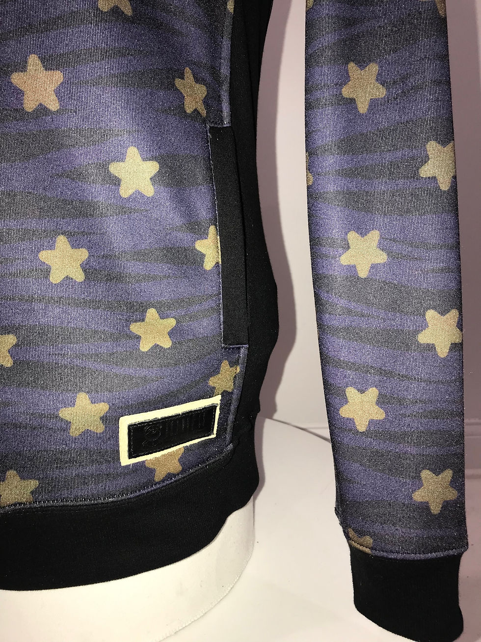 Thumbnail: Mens, Crew Neck Pullover Sweatshirt, Navy Blue, Suede Star