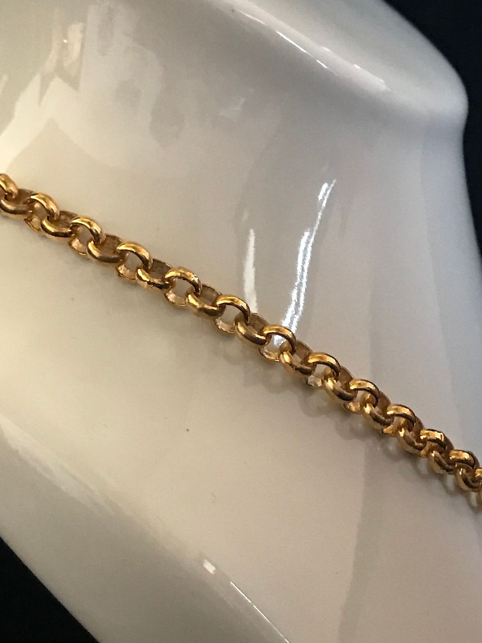 Thumbnail: Necklace, Peach Round Crystal