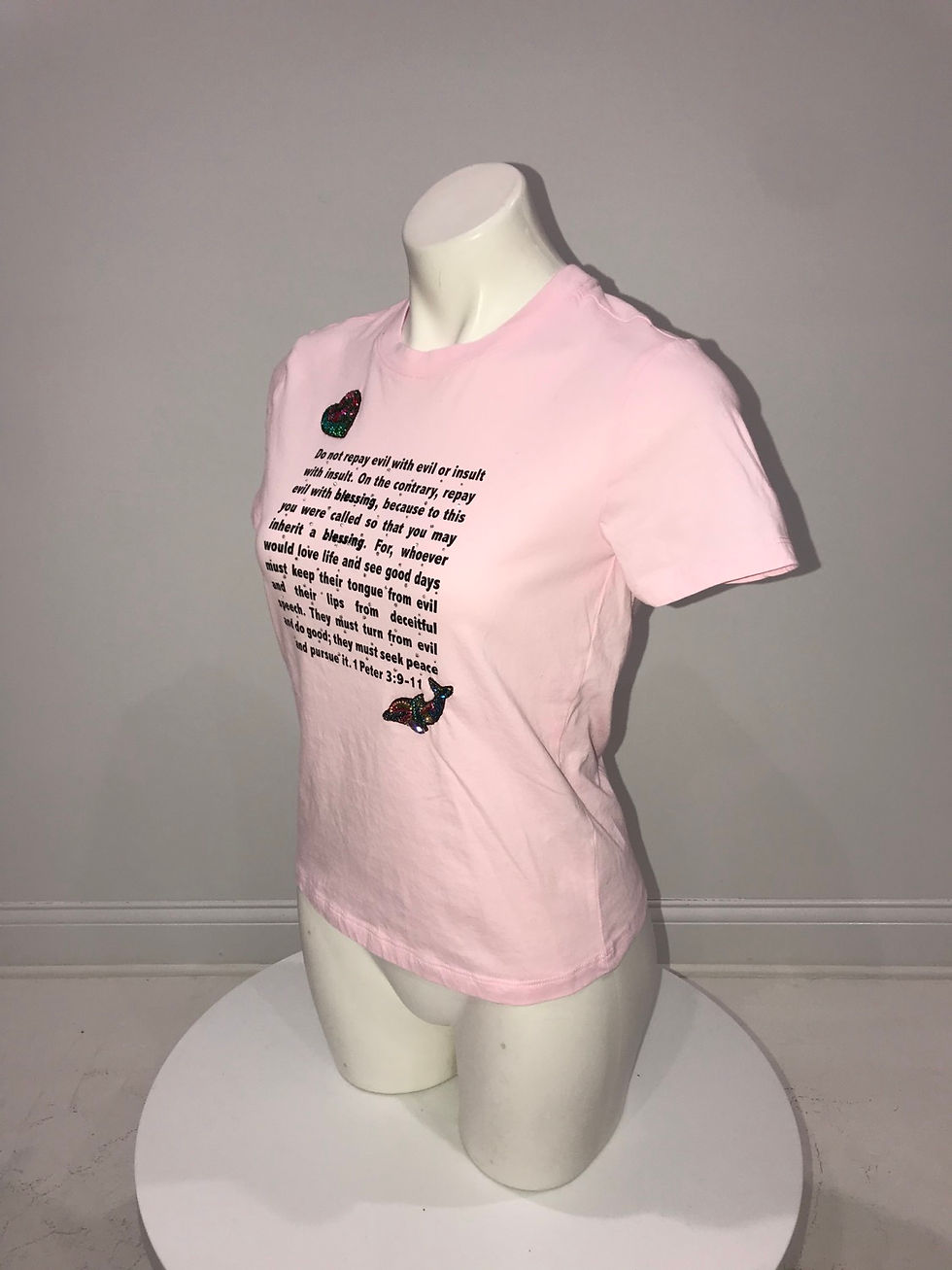 Thumbnail: Bible Verse S/S T-Shirt, swarovski crystals