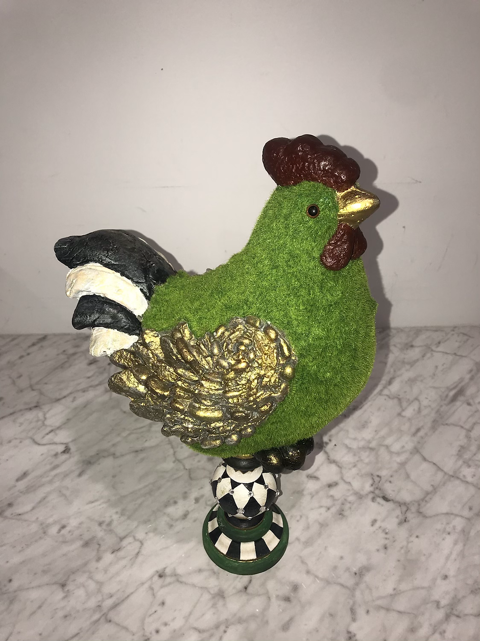 Thumbnail: Chicken Topiary Finial (Tall), Swarovski Crystals