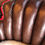 Thumbnail: Antique "Cowboy" Chair, Low Back, Red, Cowhide/Leather/Sheepskin
