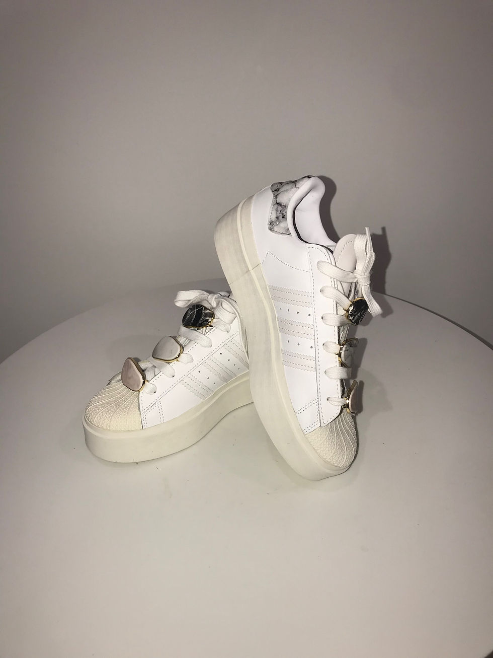Thumbnail: Adidas Superstar Bonega Lace-Up Sneakers White Ladies 6 1/2