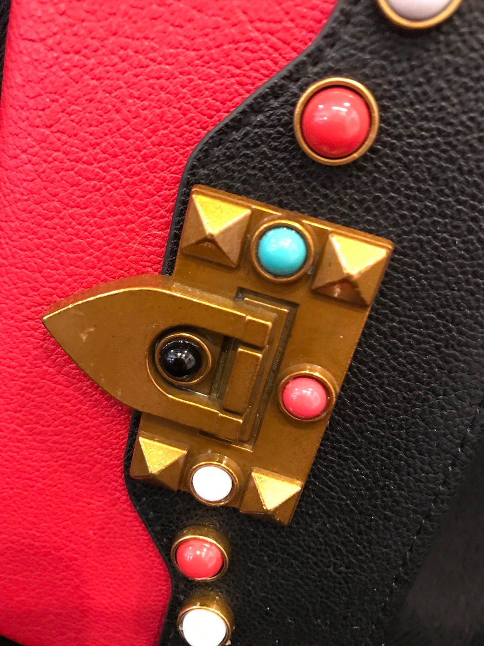 Thumbnail: CELL PHONE CASE, Valentino, Red/Black, Purse, iphone 8 Plus