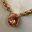 Thumbnail: Necklace, Peach Round Crystal