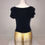 Thumbnail: Ladies, U of M, S/S Crop Shirt, gold fringe detail