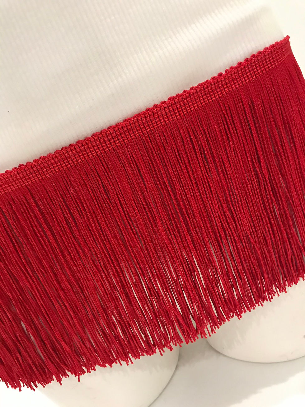 Thumbnail: MADE IN DETROIT, White Tank Top, Red Fringe