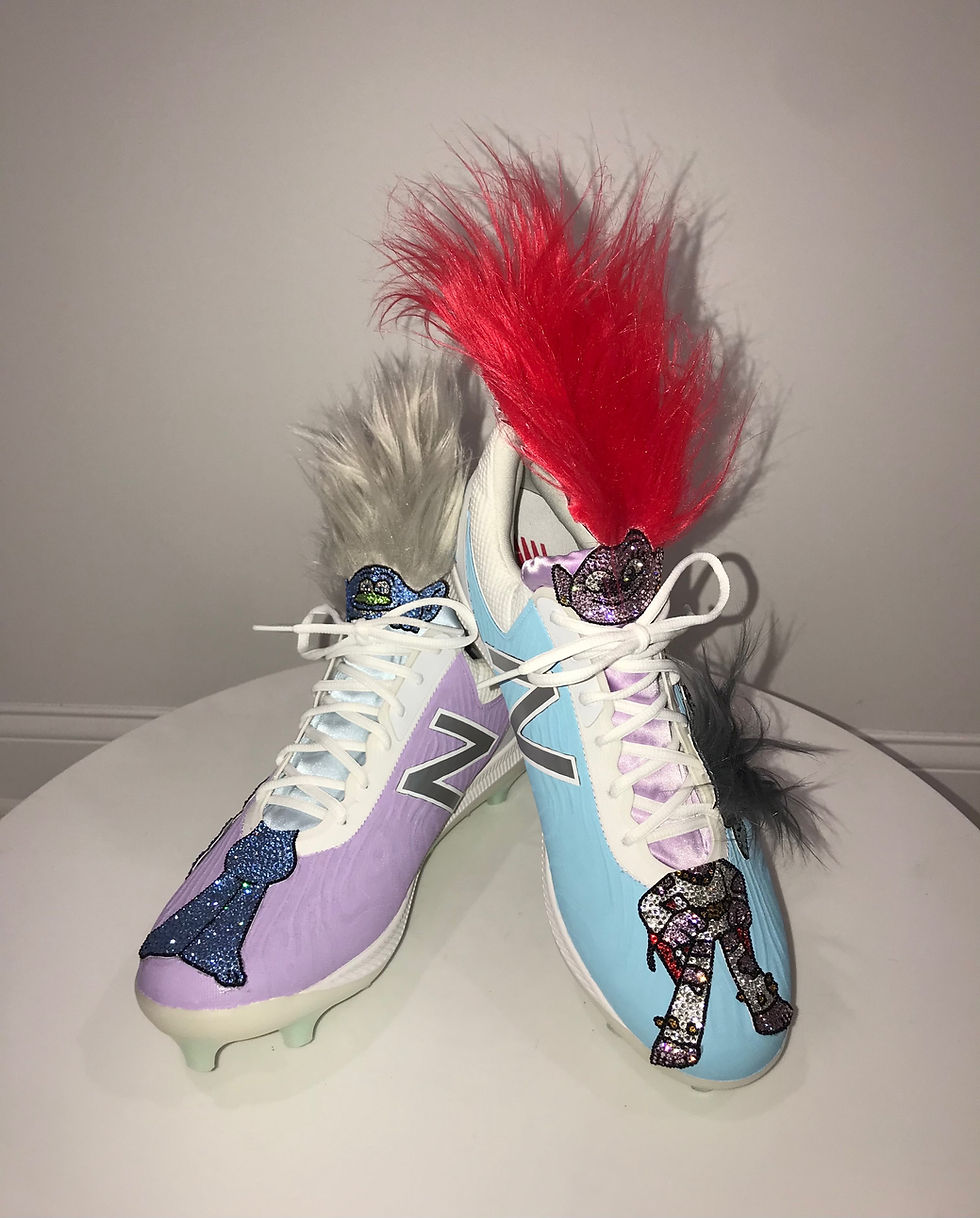 Thumbnail: "Troll" Baseball Cleats, Swarovski Crystals, Mens