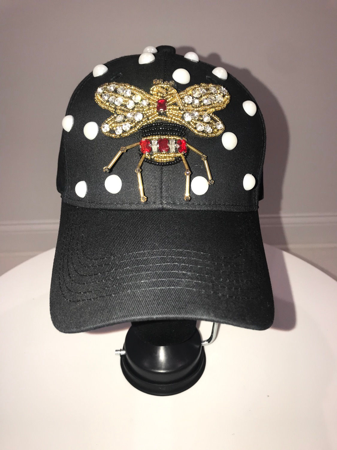 BUMBLE BEE, Black Twill Baseball Hat