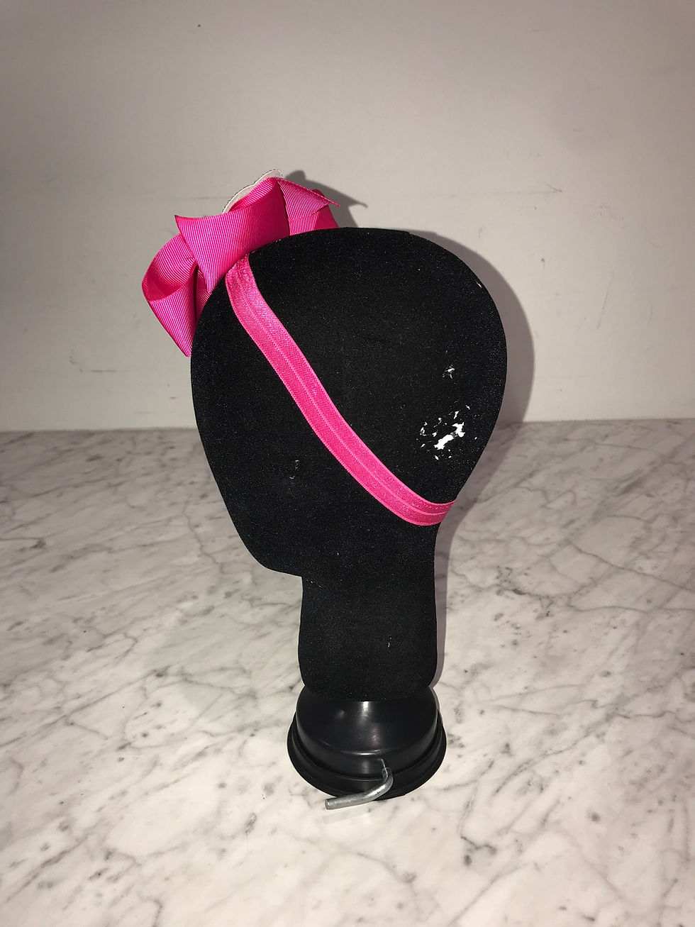 Thumbnail: Frog ~ Hot Pink Hair Bow/Headband ~ Swarovski Crystals