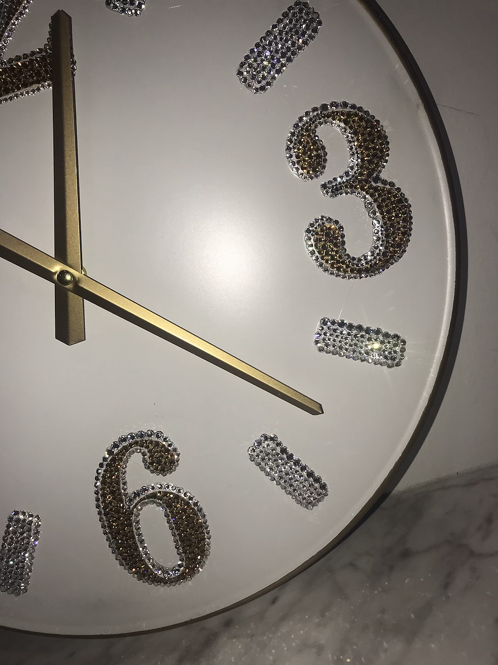 Thumbnail: "Clock" Wall Art Swarovski Crystals