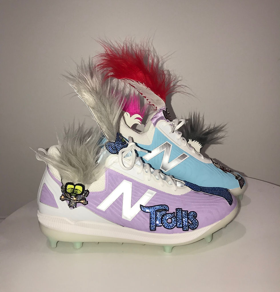 Thumbnail: "Troll" Baseball Cleats, Swarovski Crystals, Mens
