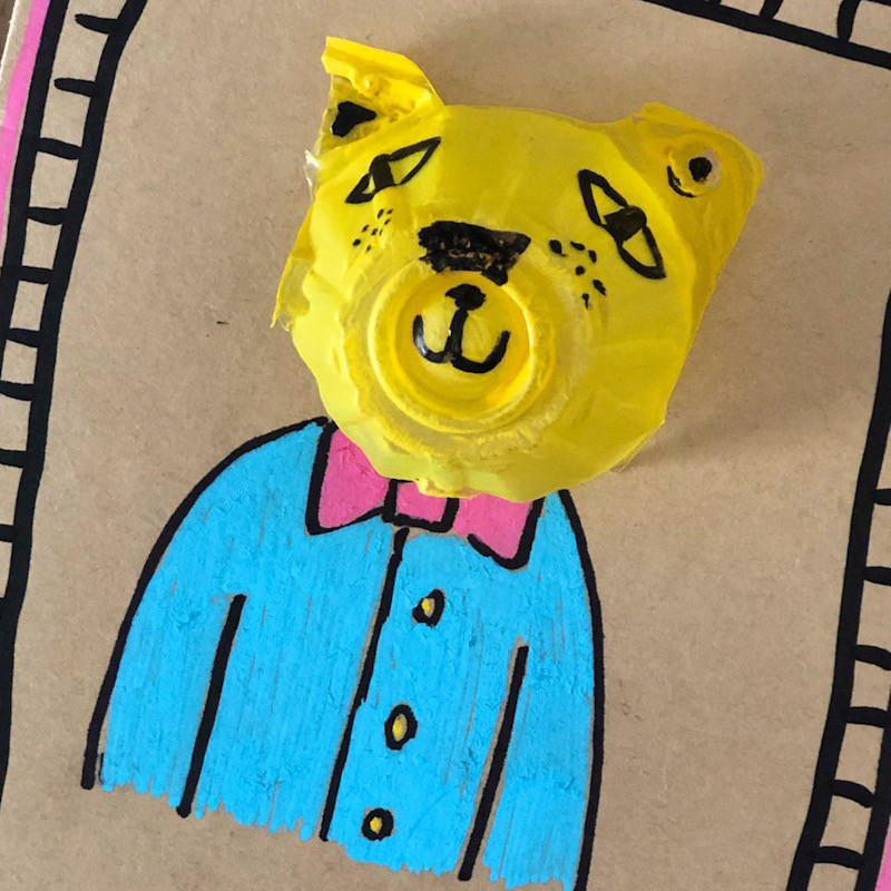 WahSoSimple Upcycling Craft Egg Carton to 3D Card