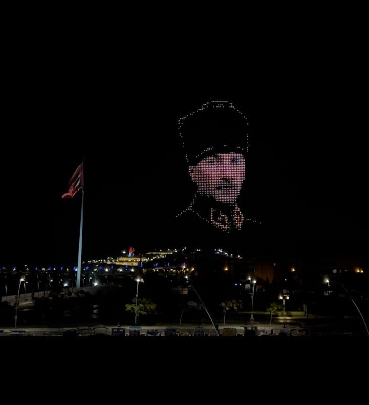 Drone Show Ataturk Portrait