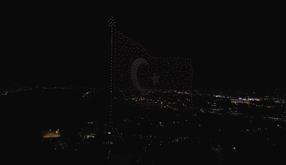 Turkish flag drone show