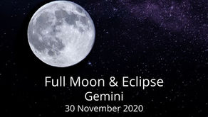 Full Moon and Eclipse in Gemini 30 November 2020