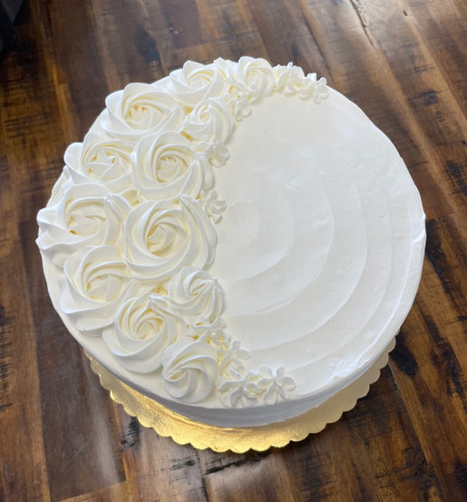 Piped rosettes