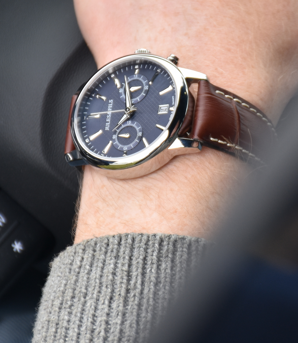 Thumbnail: Chronograph Blue 42mm Brown strap
