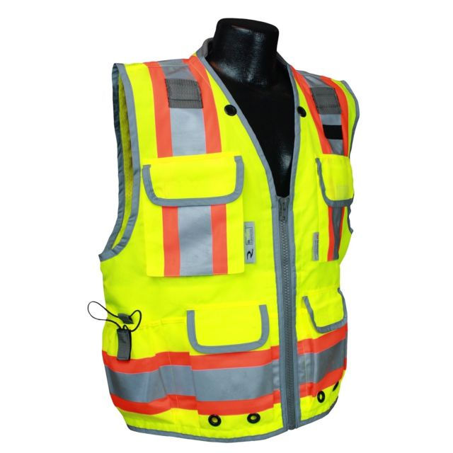 Thumbnail: Radians #SV55-3 Type R Class 3 Heavy Duty Two Tone Safety Vest (Hi-Viz Green)