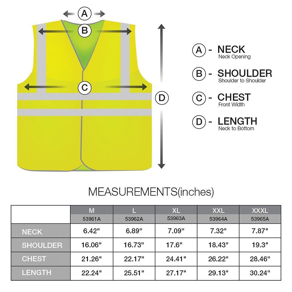 Thumbnail: Neiko #53000A (Neon Yellow) High Visibility Safety Vest with 2 Pockets