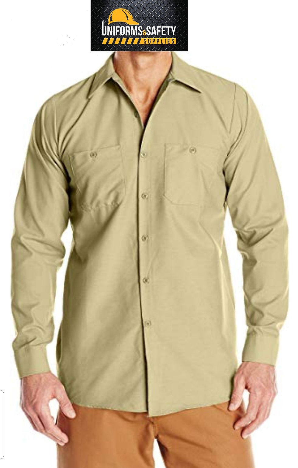Thumbnail: Red Kap Men's Industrial Long Sleeve Work Shirt