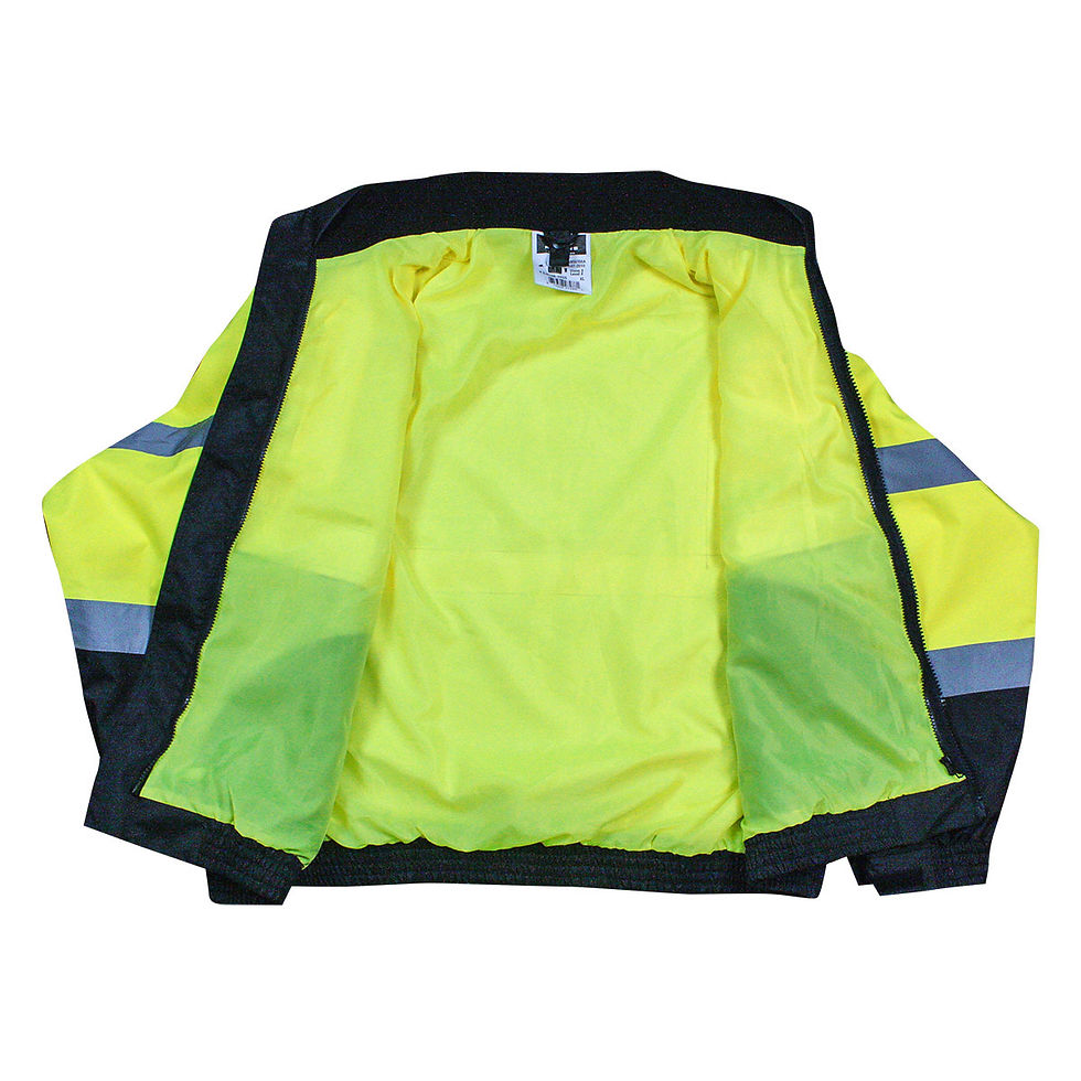 Thumbnail: Radians #SJ210B (Yellow w/ Black Bottom) Three-in-One Deluxe Bomber Jacket.