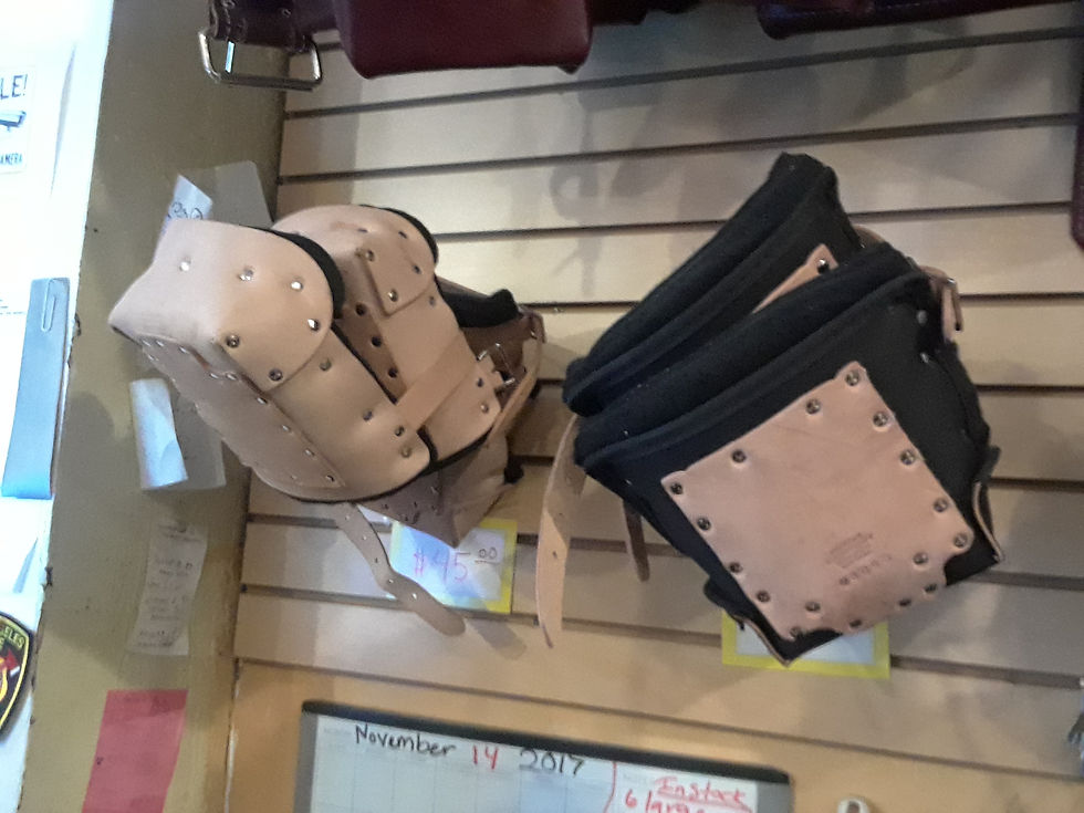 Thumbnail: Heavy Duty  Double Knee Pads (Leather/Nylon)