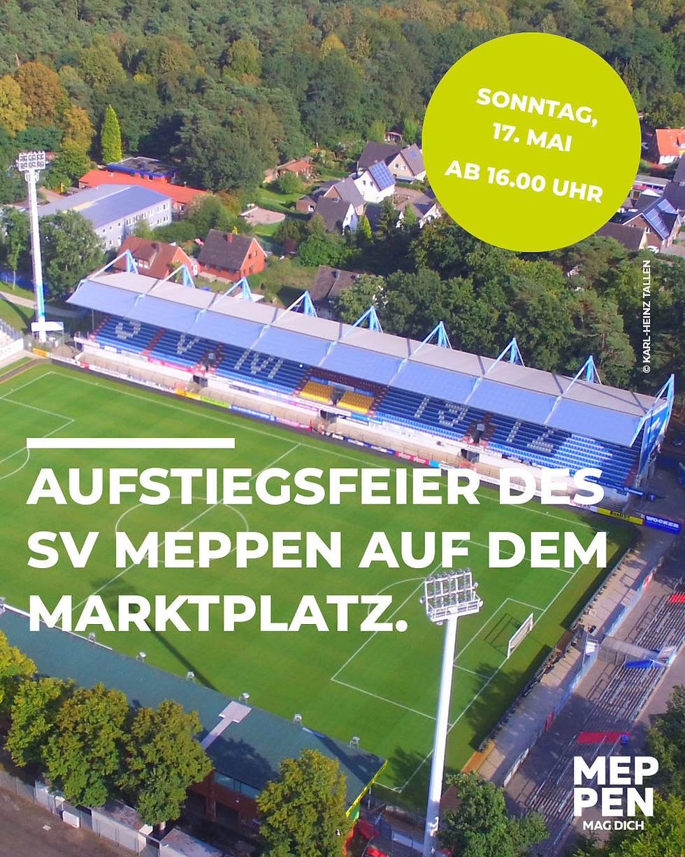 Aufstiegsfeier auf dem Marktplatz