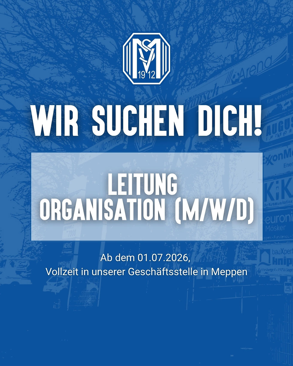 Stellenanzeige: Leitung Organisation (m/w/d)