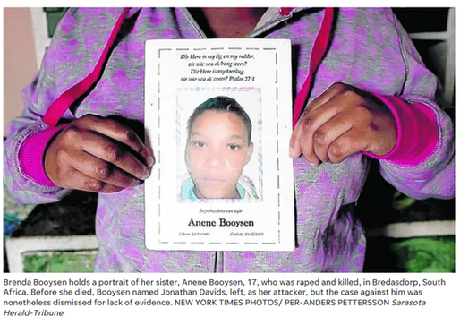 South Africa: Anene Booysen’s Rape and Murder - A Tipping Point in the Fight Against Gender-Based Violence