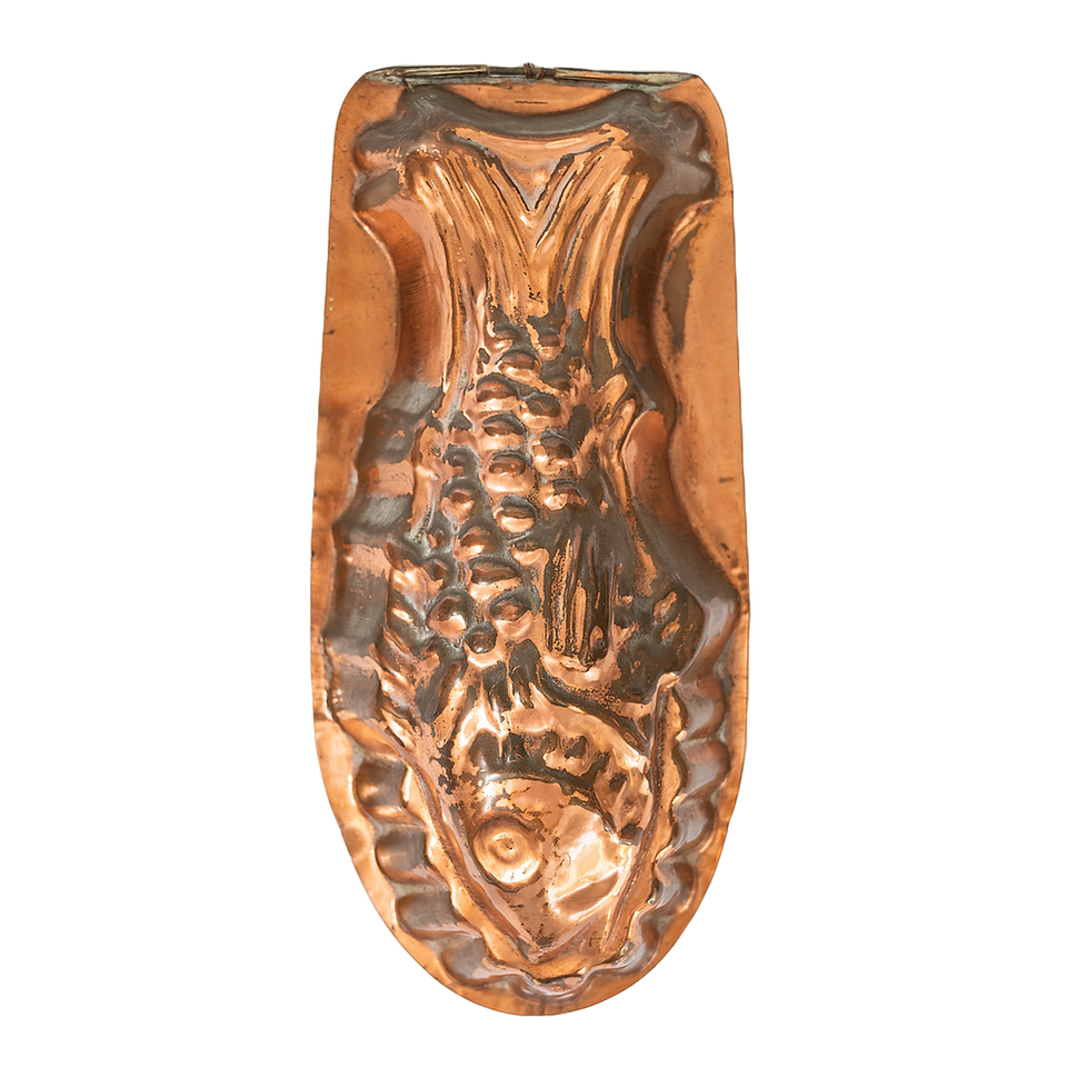 Antique Polished Copper Fish Mold