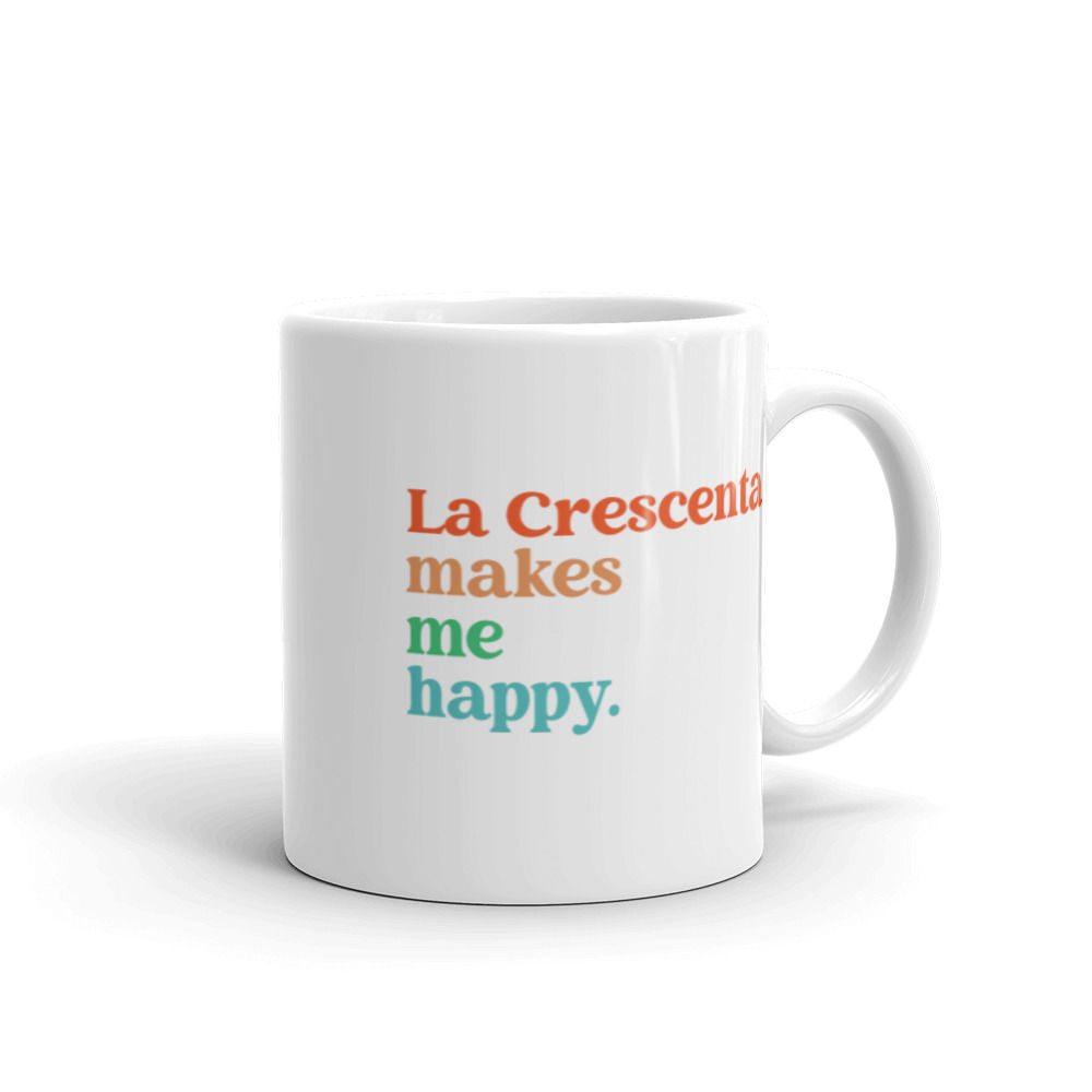 Makes Me Happy - White glossy mug