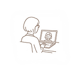 無料Zoom相談のイラスト