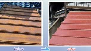 下関市で瓦棒トタン屋根をカバー工法で改修|リフレッシュ瓦棒で防水性と断熱性を向上